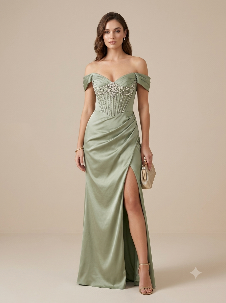 Vestido de fiesta plus