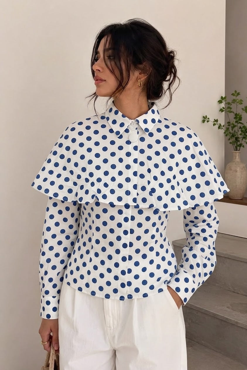 Blusa capa Polka