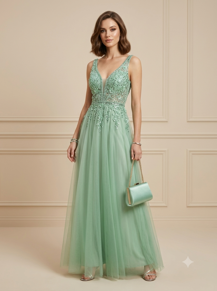 Vestido de fiesta con lentejuelas