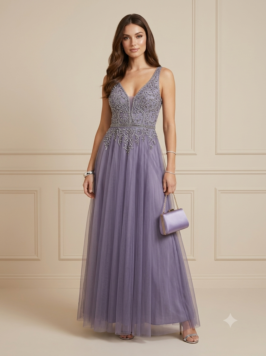 Vestido de fiesta con lentejuelas