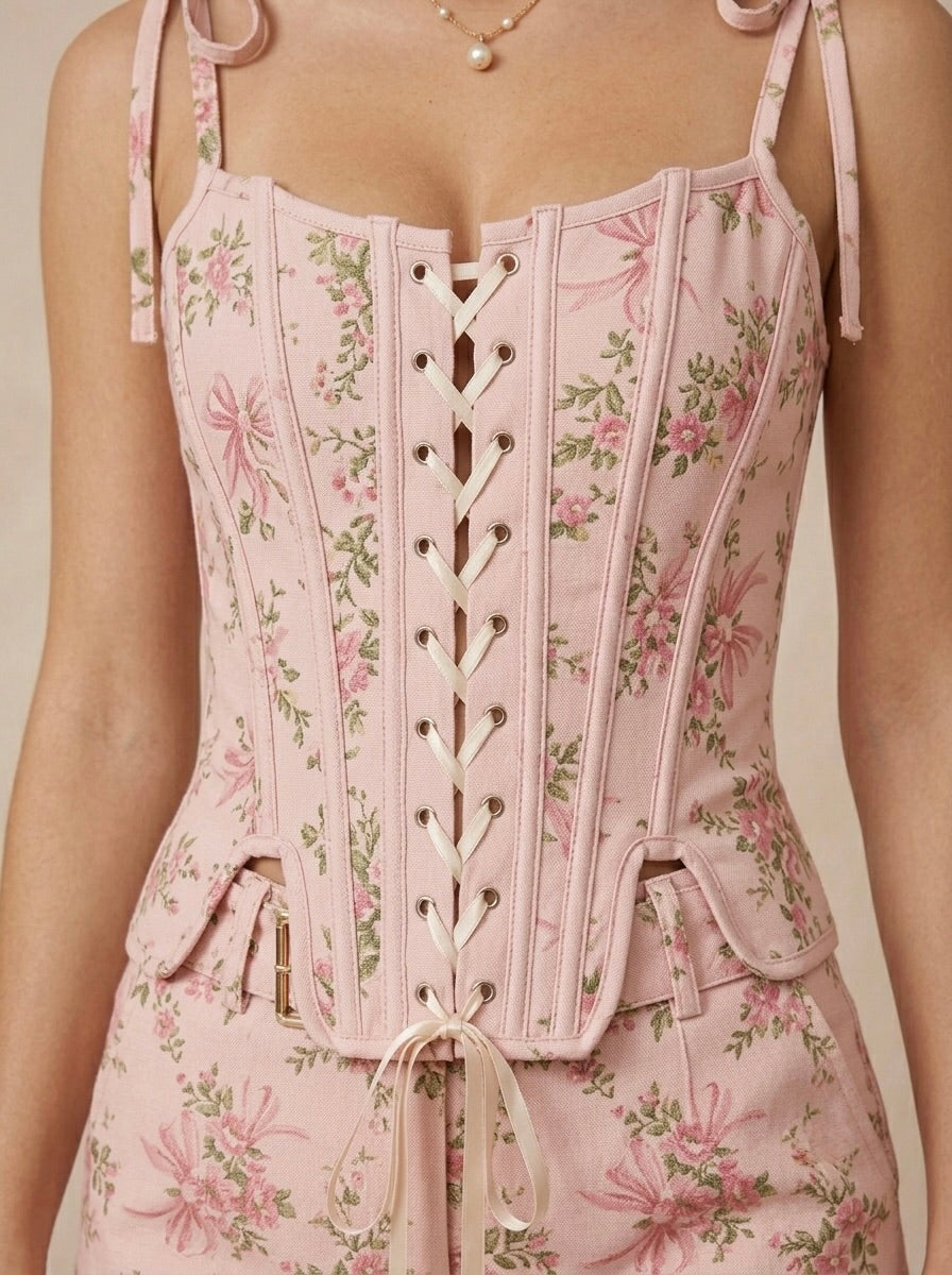 Corset floreado