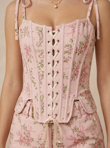 Corset floreado