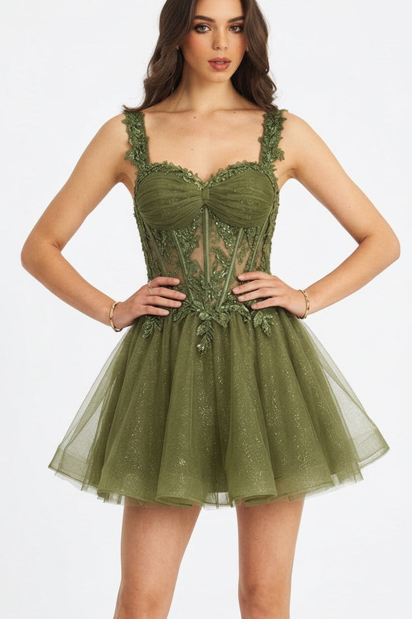 Vestido corto Evangelina