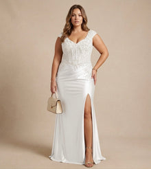 Vestido de fiesta plus
