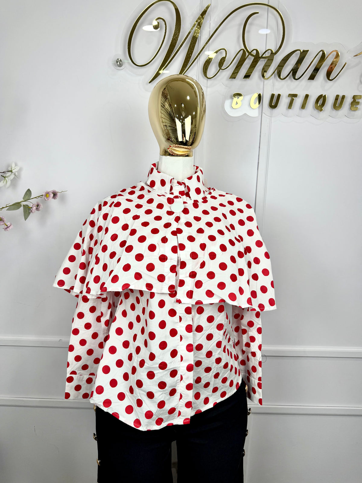Blusa capa Polka