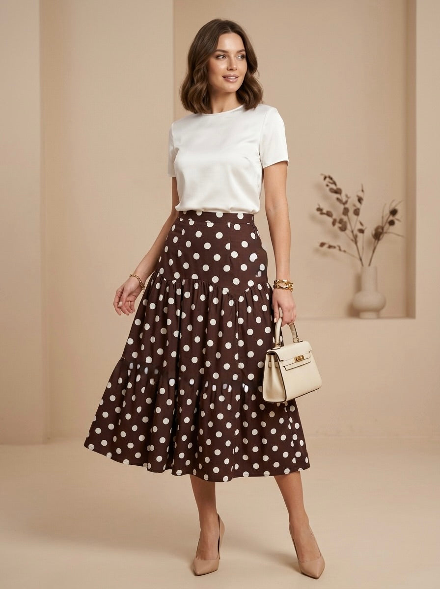 Falda de polka dots