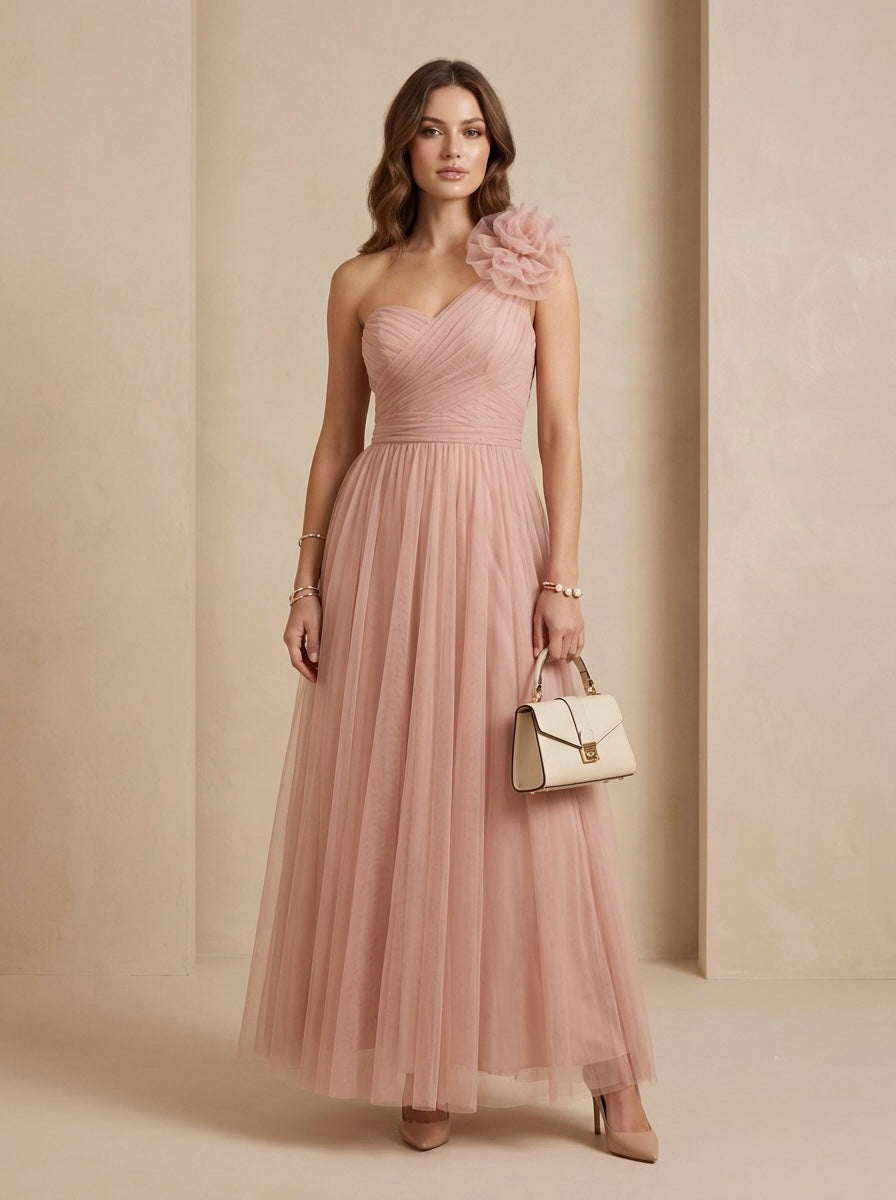 Vestido de fiesta rosa