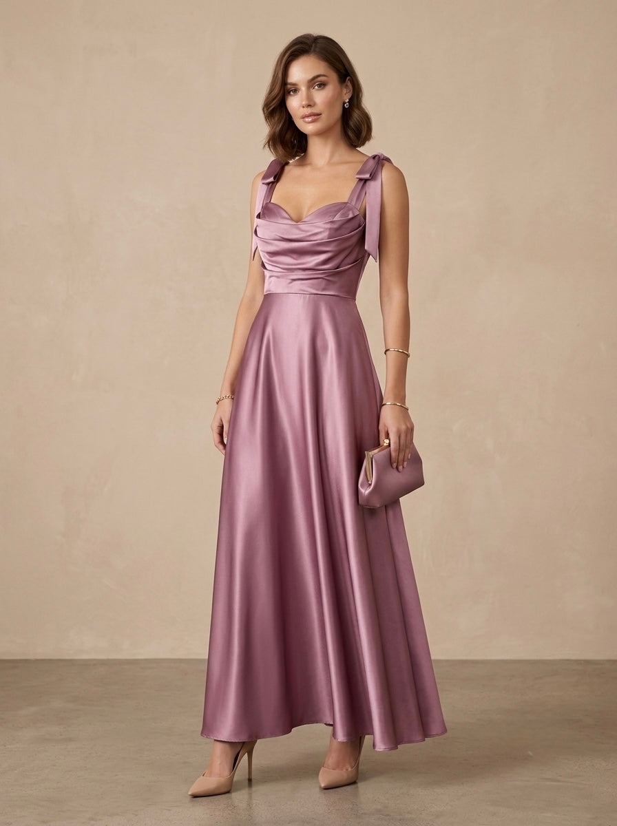 Vestido de fiesta de satén