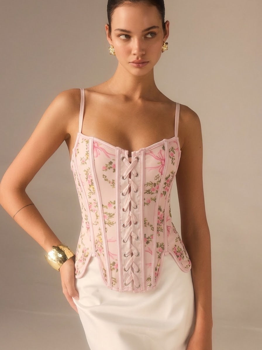 Corset floreado