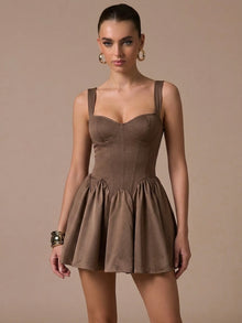 Vestido camel DS054