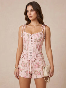Corset floreado