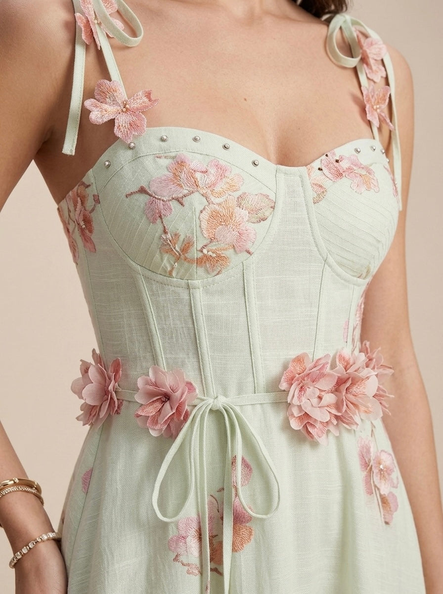 Vestido con flores