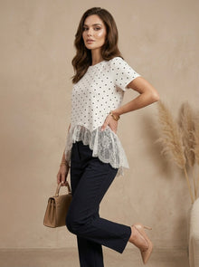 Blusa de Polk dots blanca