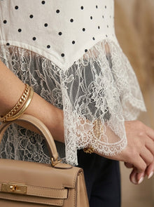 Blusa de Polk dots blanca