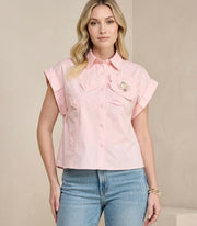 Blusa tipo chaleco