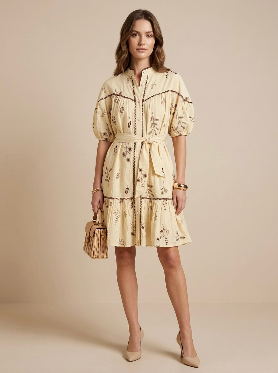 vestido midi vaquero