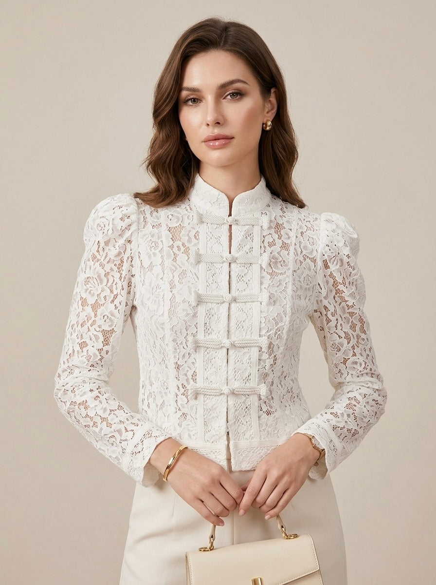 Blusa de encaje