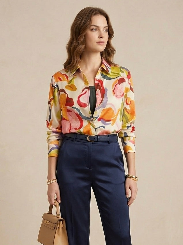 Camisa multicolor