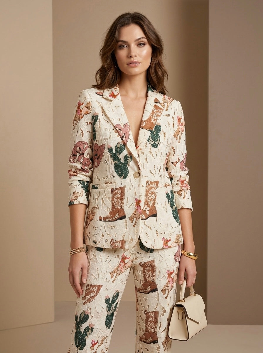 Blazer de encaje