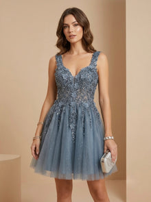 Vestido corto brilloso
